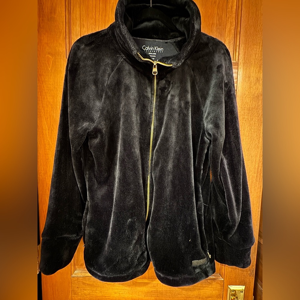 Calvin Klein Midnight Black Fleece Jacket